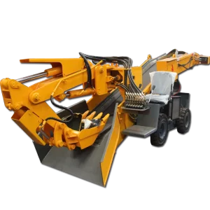Continuous Miner Loader for Ore Rock Digging in Tunnel