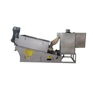 Continuous Operation Sludge Dewatering System Screw Press Equipment for Food Chemical Paper Industry