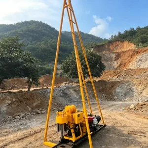Core Drilling Equipment for Mining 130m 150m 200m Portable Hydraulic Automatic Feed Diamond Bit Geological Drill