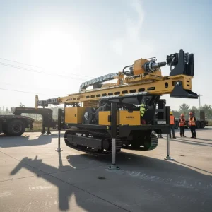 Core Geology Borehole Soil Tracked Drilling Rig Gold Mining Machine for Mining Drilling