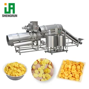 Corn Flakes Making Machine Production Line Breakfast Cereal Manufacturing Plant Automatic Corn Flakes Processing Line