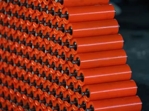 Mineral Processing Conveyor Support Roller Heavy Duty High Load Capacity Impact Resistant Mine Impact Idler