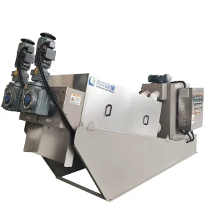 Corrosion Resistant Stainless Steel Screw Press Sludge Dryer for Chemical Wastewater Processing