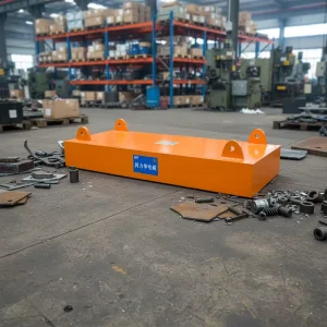 Cost Effective Overband Magnet Rectangular Permanent Magnetic Separator with Bearing for High Speed Conveyor High Rigidity