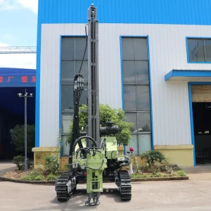 Crawler DTH Drilling Rig 70kW Diesel Engine 30m Depth 90 140mm Hole Pneumatic Rock Drill Gear Pump Motor Bearing