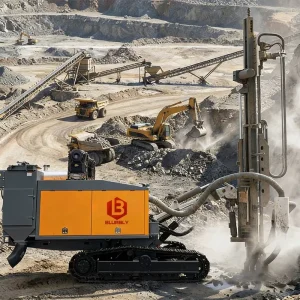 Integrated Rock Blasting Mining Surface DTH Crawler Mining Exploration Drilling Rig with Cummins Diesel Engine