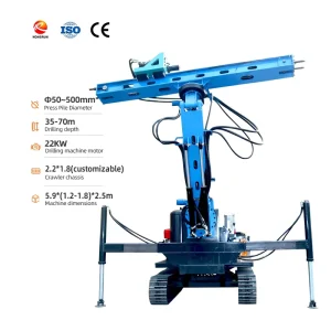 Crawler Hydraulic Tunnel Drilling Rig Machine for Underground Mining Tunnel Construction DTH Blast Hole Drilling Equipment