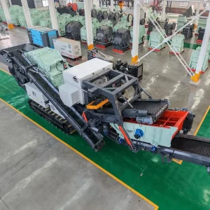 Crawler Impact Crusher Plant Tracked Mobile AC Motor Gear Integrated Crushing Screening Equipment