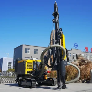 Crawler Mine Surface Air Compressor DTH Drill Blast Rock Stone Hole Mine Drilling Rig Machine