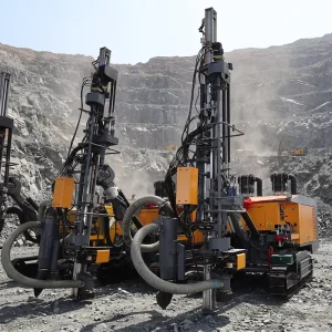 Crawler Mine Surface DTH Drill Blast Rock Stone Hole Drilling Rig Machine