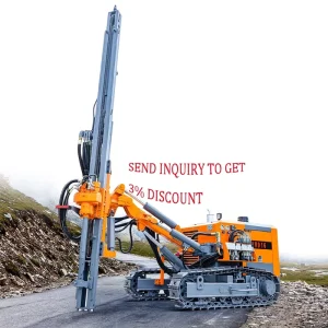 Crawler Mine Surface DTH Hard Rock Stone Drilling Machines Compressor Down the Hole Drill Rig