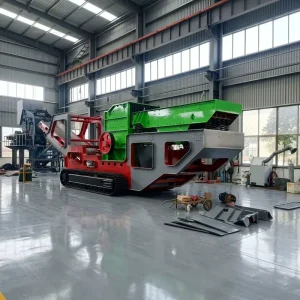 Crawler Mobile 1414 Hammer Crusher Stone Crushing Plant for Granite Limestone Quarry Mining