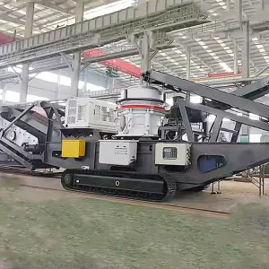 Crawler Mobile Crusher Crawler Trailer Mobile Gold Ore Mine Limestone Granite Ballast Mobile Rock Crusher Station