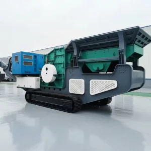 Crawler Mobile Hammer Crusher PCZ1416 Integrated Crushing Diesel Generator for Limestone Construction Waste Recycling