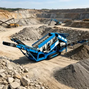 Crawler Mobile Heavy Duty Screen Portable Screening Station for Construction Waste and Tailings