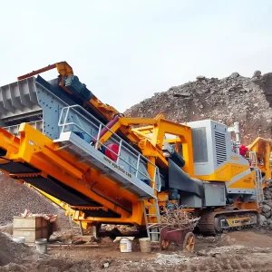 Crawler Mobile Impact Crusher with AC Motor Engine & Bearing Max 600t/h Capacity Easy Operation