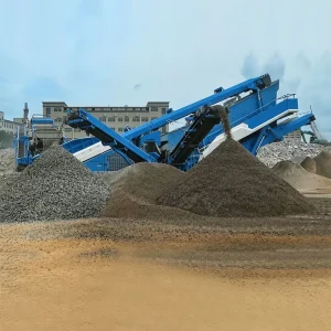 Crawler Mobile Linear Screener Double Stage Screen Body Ore River Pebble Sandstone Material Separation Building Materials Plant
