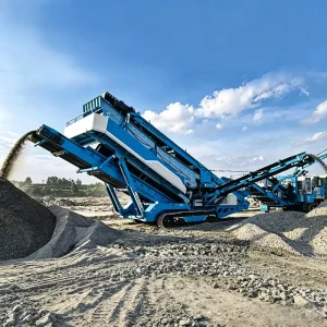 Crawler Mobile Linear Vibrating Screen Double Stage Aggregate Construction Waste Ore Sand Gravel River Pebble Material