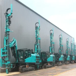 Crawler Mounted Diesel Mine Surface DTH Drill Rig With Gearbox And Motor Max 40m Drilling Depth