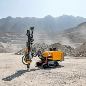 Crawler Mounted Diesel Powered DTH Drilling Rig with Core Components for 30m Blasting Holes Integrated Hydraulic System