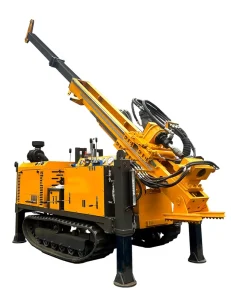 Crawler Mounted Hydraulic Diamond Drill Rig Machine 300m 500m Depth For Mine Soil Testing Pump Engine Motor Gear Gearbox