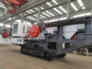 Crawler Mounted Mobile Jaw Crusher Unit Integrated Feeding Crushing Screening System for Hard Rock Quarry Mining