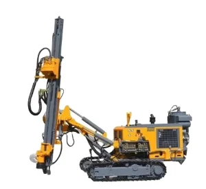 Crawler Mounted Pneumatic Powerful Dth Hammer Mobile Mine Drilling Rig Manual Used in Hard Rock Drilling