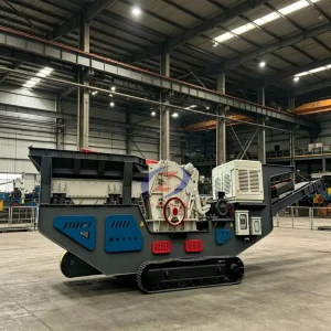 Crawler Portable Jaw Crusher with AC Motor Max.100t/h Capacity for Mobile Stone Crushing in Remote Mining Mineral Processing