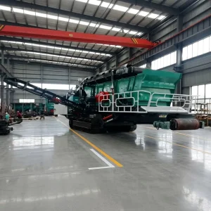Crawler Track Mobile 7020 Vibrating Screen Station Track Mounted Mobile Screening Plant for Stone Aggregate Separation