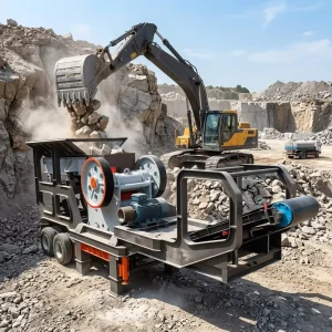 Crawler Type Large Jaw Crusher 150-400 TPH Integrated System Dual Power Diesel & Electric Manufacturer Stone Impact Crusher