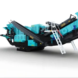 Crawler Type Mobile Crushing Station with Impact Crusher Engine High Productivity Stone Mining Equipment Max.100t/h Capacity