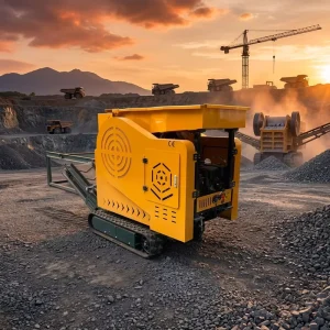 Crawler Type Mobile Jaw Crusher Mini Track Rock Crusher for Quarry Mining Gravel Crushing Equipment