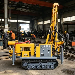 Crawler Type Water Well Drilling Rig 400m DTH Rock Drilling for Mining and Quarry Use