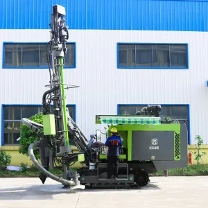 Crawler type Diesel Powered Pump and Motor Integrated Hydraulic DTH Blasthole Mine Drill Rig with Easy Operation
