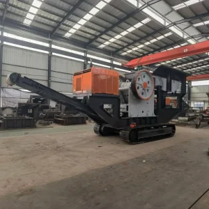 Crawler type Mobile Crushing Screening Plant with Jaw Impact Crushers Engine Bearing High Capacity 300 t/h for Mining Quarry