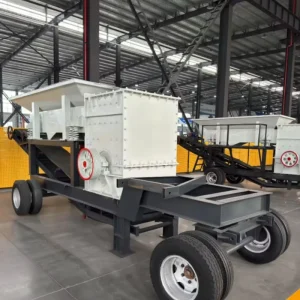 Crushing and Screening Combo Unit with Conveyor Belt Mobile Stone Crusher