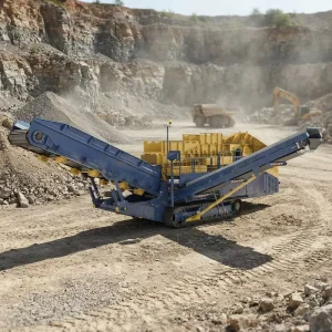 Custom Built Jaw Mobile Crusher 150t/h Capacity for Ore Mining with PLC and AC Motor