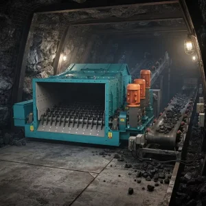 Custom Built Linear Vibrating Steel Roller Screen for Underground Coal Mine Operation 15000KG Capacity