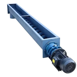 Custom Industrial Shaftless Screw Auger Conveyor CE Certified U Trough Spiral Feeder for Powder Grain Granule