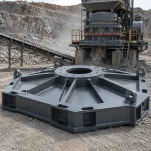 Custom OEM Cone Crusher Foundation Frame Heavy Duty Stainless Steel Welded Fabrication Anti-Corrosion for Mining Quarry