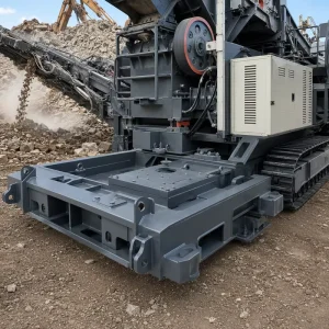 Custom OEM Crusher Support Base Frame Heavy Duty Steel Welded Fabrication for Mining Quarry Crushing