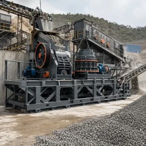 Custom OEM Crushing Plant Base Heavy Duty Steel Welded Fabrication for Industrial Equipment