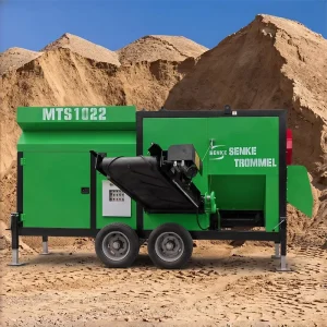 Custom Service OEM ODM Manufacturer Portable Mobile Rotary Sand Gravel MTS1022 Trommel Screen