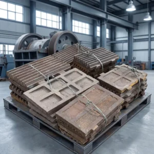 Custom Wear Resistant Casting Jaw Crusher Parts Side Liner Cheek Plate High Manganese Steel for Mining Machine Parts