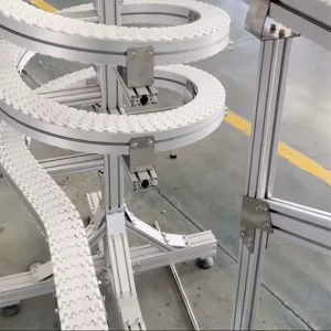Customizable Flexible Chain Screw Conveyor for Bottle Transport Automatic Spiral Tower Conveyor for Cross floor Production Lines