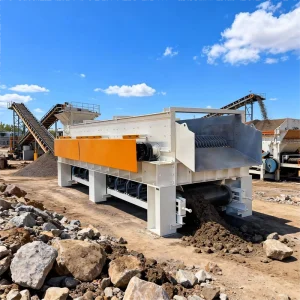 Customizable Mud Rock Separation Soil Rock Separation Multi-stage Linked Roller Screen High Rigidity Motor for Ore Gangue
