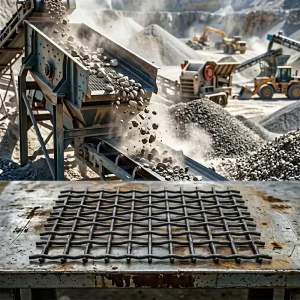 Customization 65Mn Steel Mesh Screen Plain Weave Replacement Screen for Mining Equipment Wear Resistant Impact Resistant Cutting