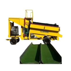 Customized 50TPH-100TPH Mobile Alluvial Sand Gold Diamond Gravity Mineral Separator Machine Mining Processing Wash Plant