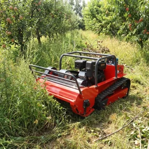 Customized 800mm Crawler Lawn Mower Remote Control Lawn Flail Mower for Orchard Maintenance
