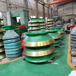Customized High Manganese Steel Casting Brushed Cone Crusher Spare Parts Wear Parts for Ore Mining